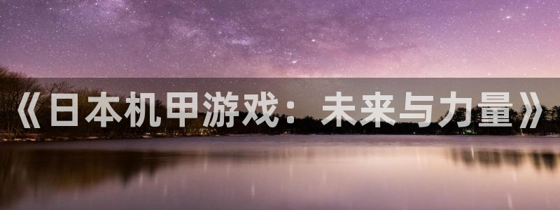 亿万28子书店：《日本机甲游戏：未来与力量》